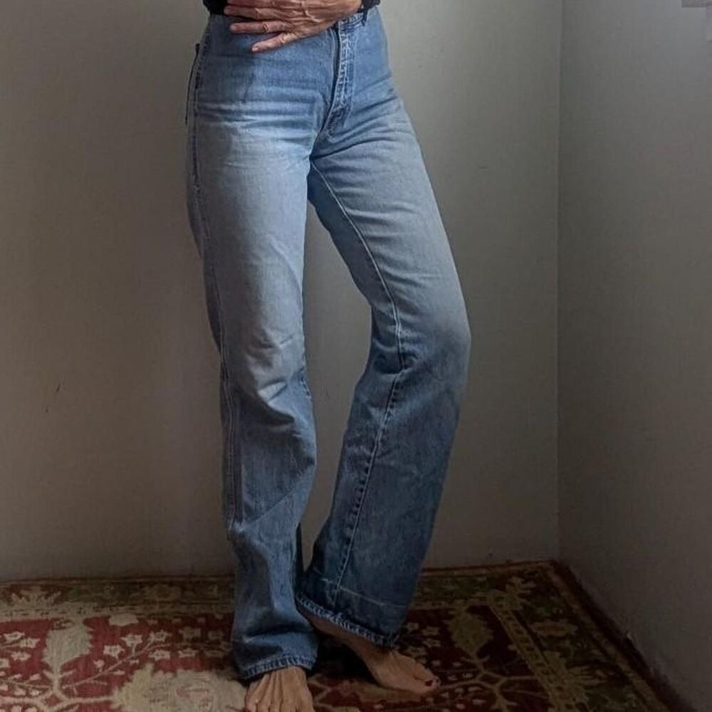 Vintage 80s Women's Blue Jeans 30x34 high rise hippy